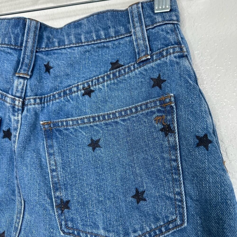 Madewell Rigid Denim A-Line Mini‎ Skirt Star Print 23 - Picture 4 of 8